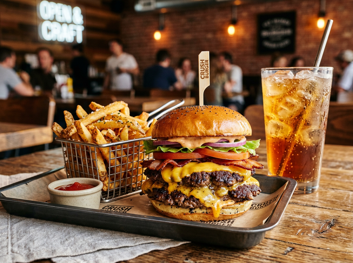 Stacked & Sizzled Free Burger Combo